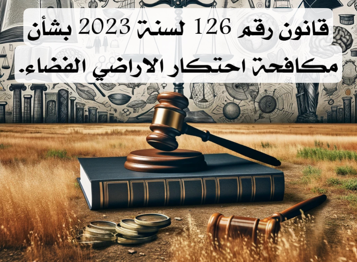 قانون رقم 126 لسنة 2023 بشأن مكافحة احتكار الاراضي الفضاء